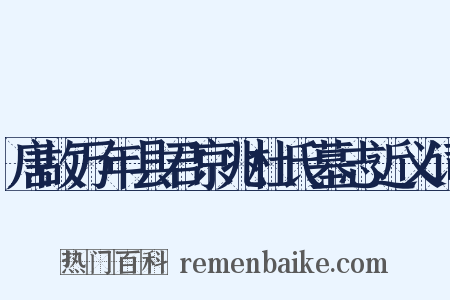 唐故万年县君京兆杜氏墓志近义词是什么意思的图片